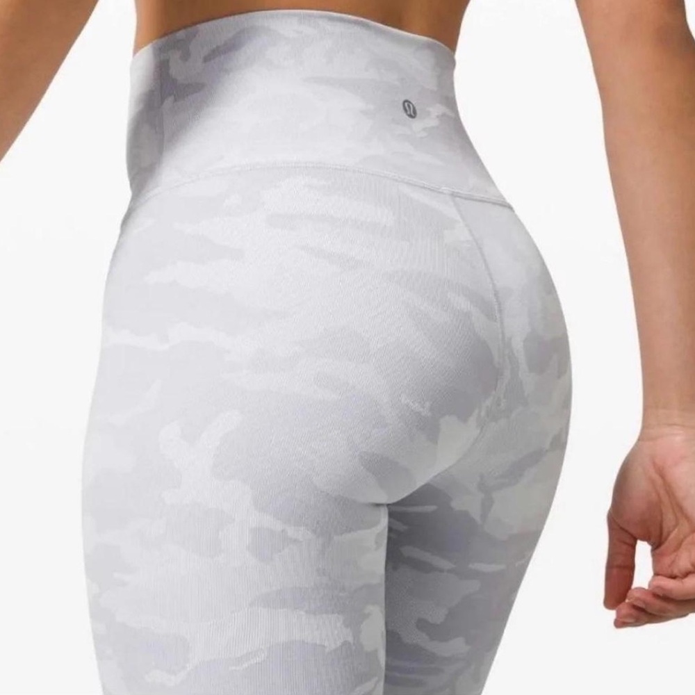 Lululemon WunderUnder Alpine Camo Cropped Leggings